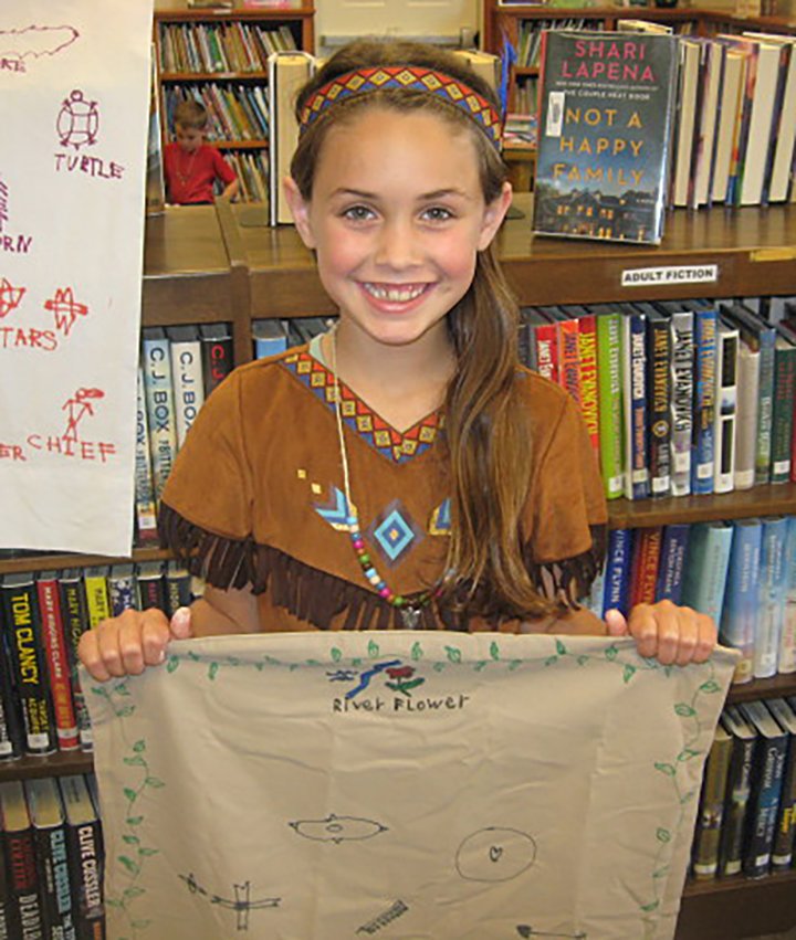 The Darlington Library held its annual Summer Reading Program from June 6 through July 22, with a total of 43 children participating. This year’s theme was all about Native Americans. The kids made an Indian blanket, clay sculptures, a woven potholder and an Indian necklace, in addition to reading books about Indian life and culture. Upon completion of all activities, the library awarded each child with gift cards, candy and new books. The library would like to thank everyone who has donated to the gift fund that made this program possible. Shown above is Rowen Howell, dressed in her Native American attire and holding her Indian blanket.